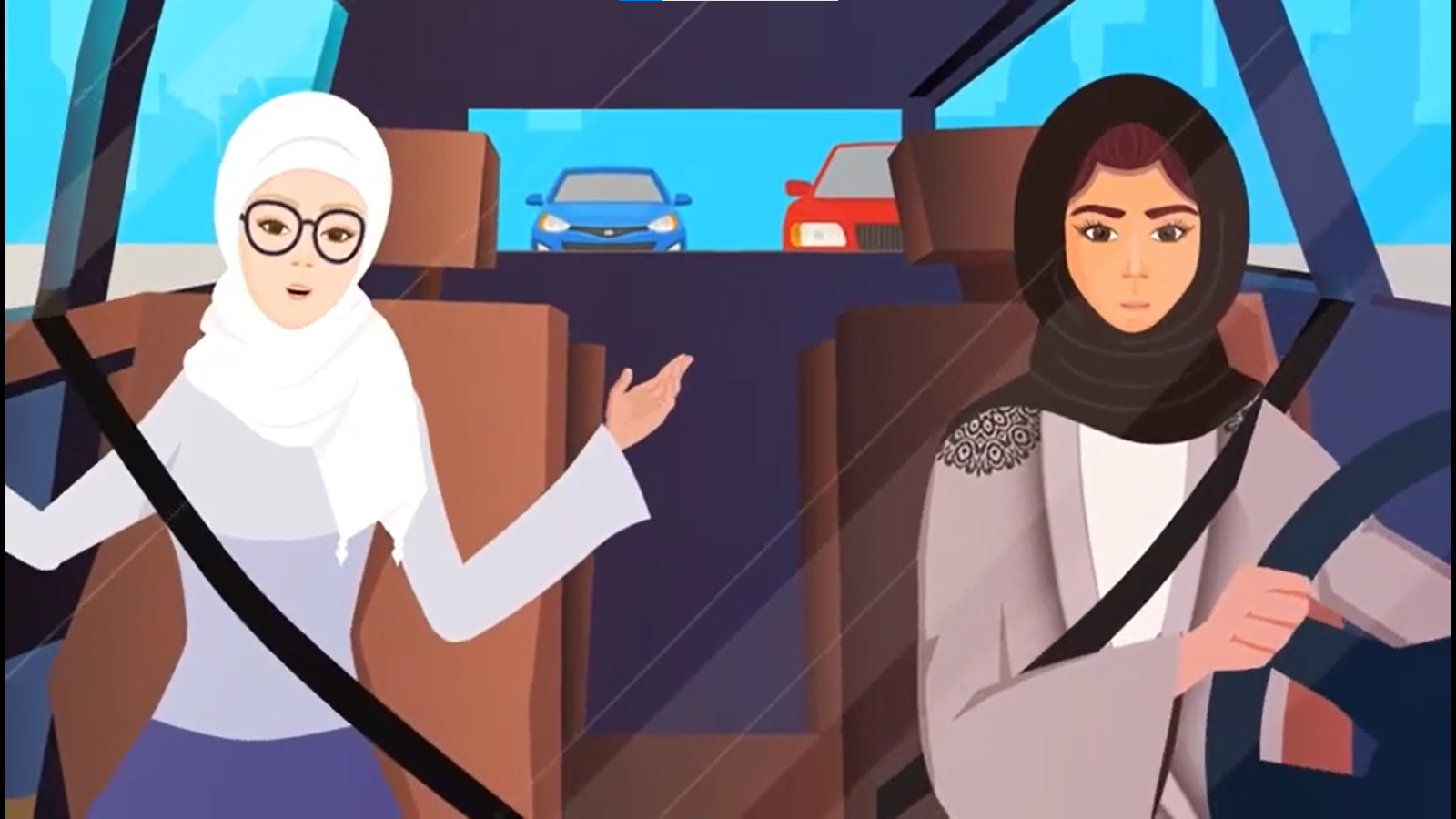 المرور و سواقة البنات